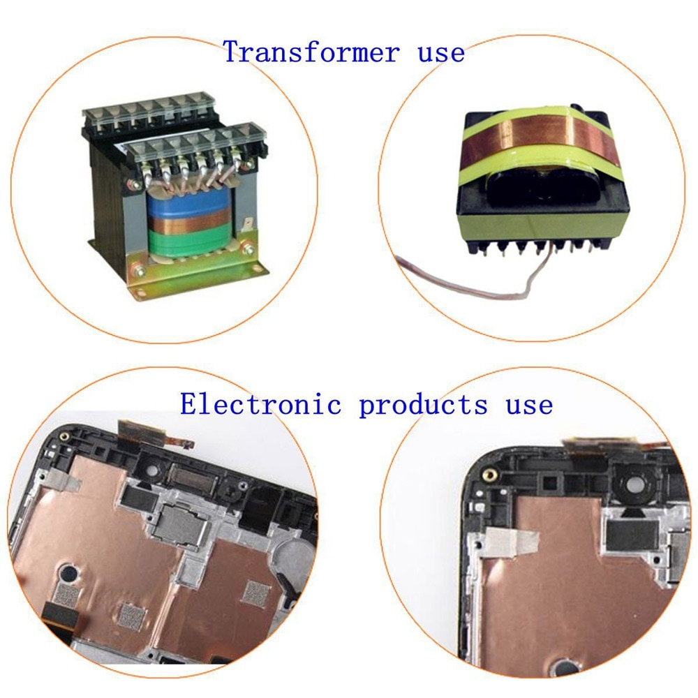 Ledande lim 5 8 10 15 20 30 40 50mm 20m emi skärmning kopparfolie tejp värmeisolering hög temperatur tejp vattentät