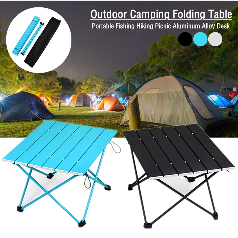 1PC Tragbare Super licht Aluminium Legierung Klapptisch Mini Grill Camping Schreibtisch draussen Wandern Picknick Tisch