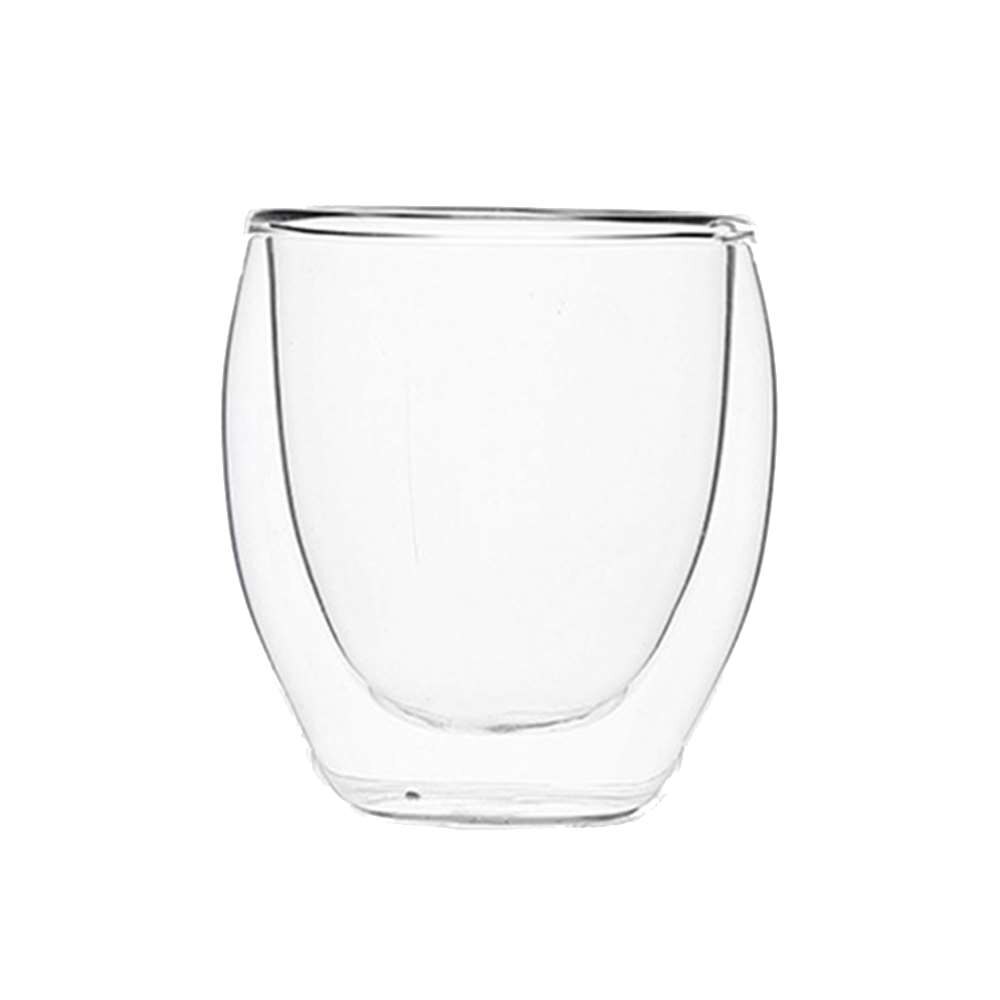 Double Wall Glass Cup Heat-resistant Coffee Cup Handmade Healthy Beverage Beer Mug Tea Whiskey Glass Cups Drinkware: 200ml