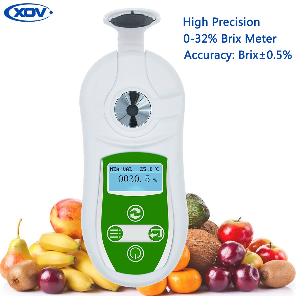 0-32% Brix Refractometer Suiker Refractor Zoete Tester Sap Honing Test Meter Brix Concentratie Meten Suikergehalte Analyser