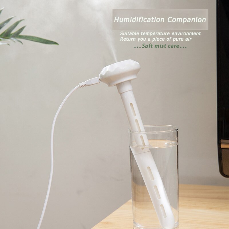 Humidificateur d&#39;air de Style parapluie USB, atomiseur purificateur hydratant, Spray, lumière nocturne bleue pour la maison, le bureau
