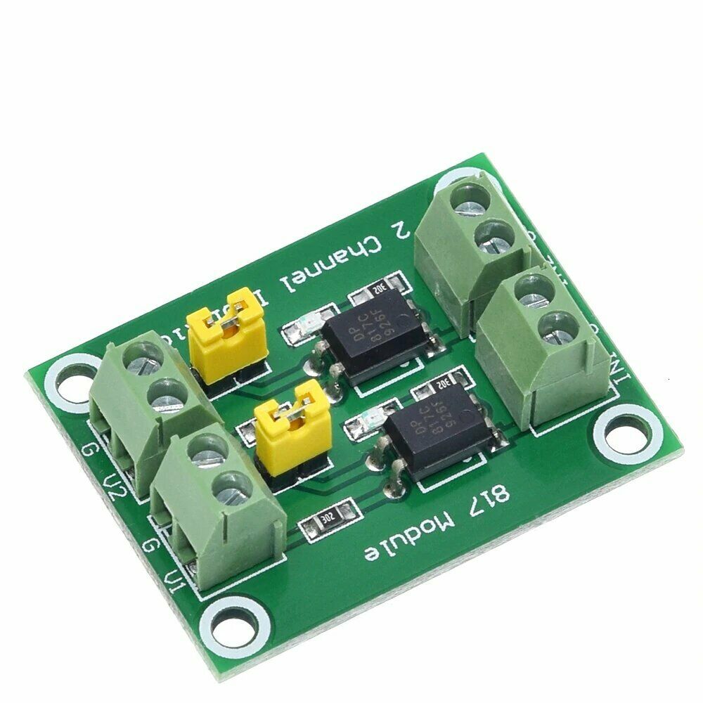 Optoaislador PC817 de 2 canales, conexión para Arduino, optoacoplador ST