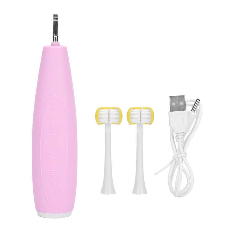 3 Sides Kid Electric Toothbrush 5 Gears Rechargeable Waterproof Oral Care Tool: Pink