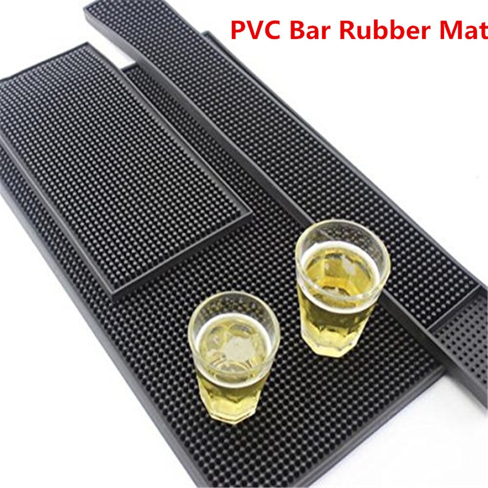 Bar gummimatte pvc pute og dalbane kjøkken bordbrikke bar rektangel matte kopp krus sett øl whisky vanntett bar tilbehør
