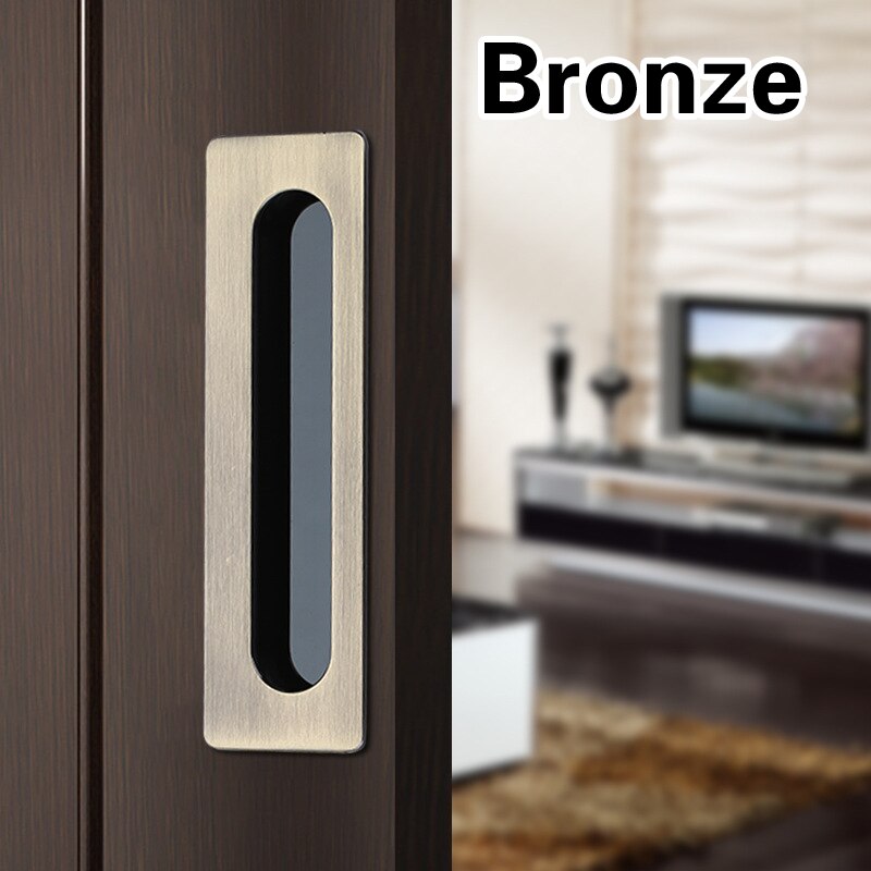 1pc Embedded Sliding Door Handles Hidden Invisible Cupboard Wardrobe Cabinet Push / Pull Handles Door Hardware