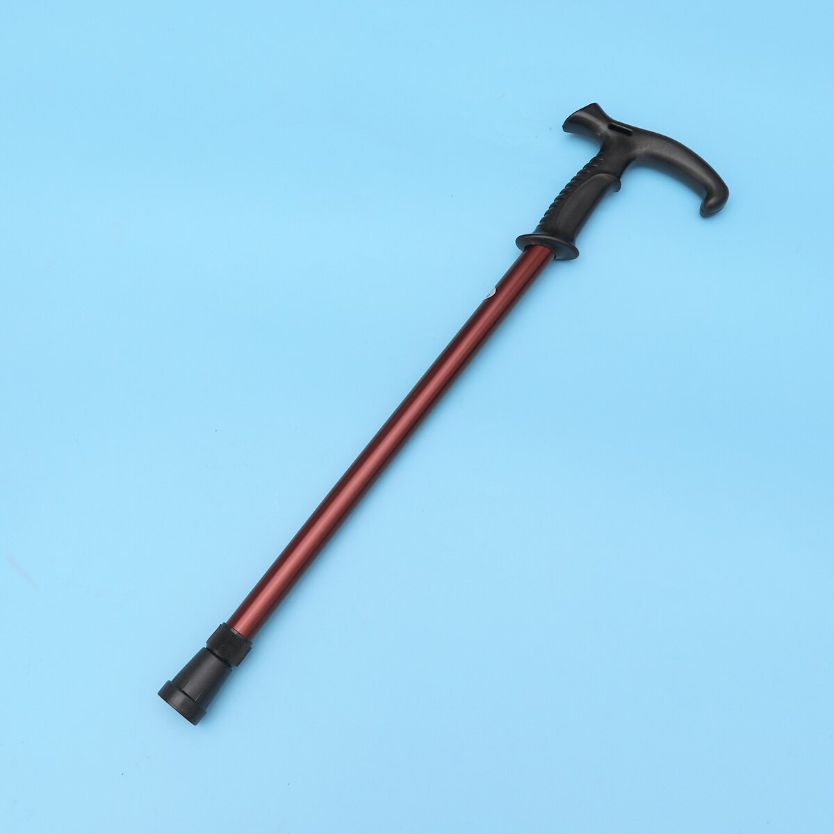 Six-Section Telescopic Trekking Pole Walking Cane Aluminium Alloy Anti-Skid Adjustable Walking Stick Silver Brown Walking Sticks