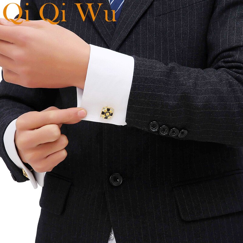 Luxury Shirt Cufflink for Men Brand Cuff links Button Wedding Cufflinks Gold Abotoaduras Jewelry