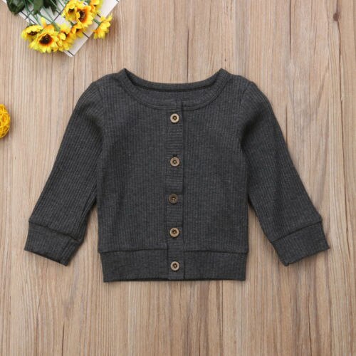 Einfarbig Herbst Winter Baby betroffen Strickjacke zur Seite fahren Kleinkind freundlicher Baby Mädchen Jungen Gestrickten zur Seite fahren Strickjacke Spitzen 0-24M