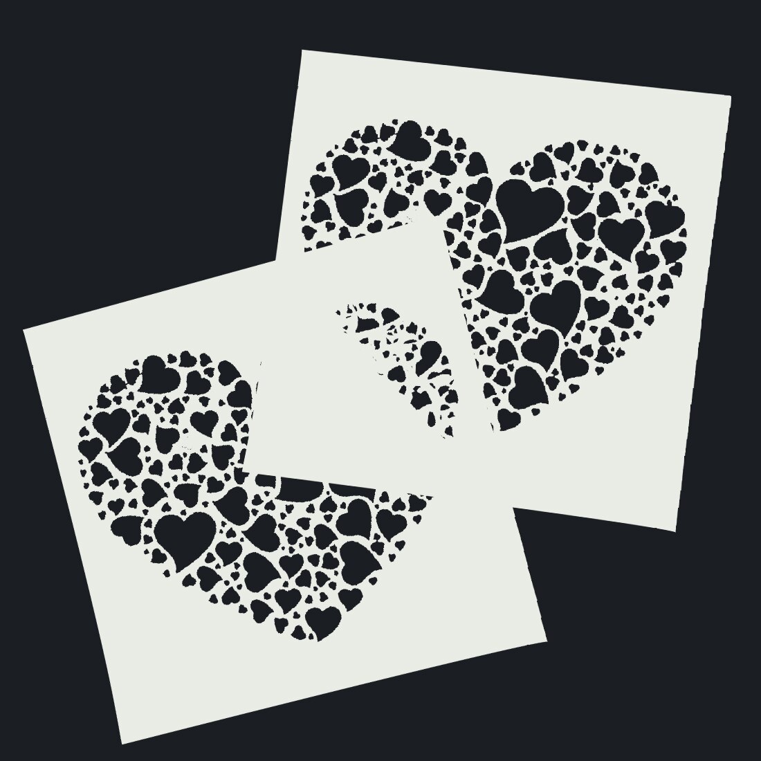 Plastic Cake Foam Spray Template Barista Stencils Decoration Tool Garland Mold Cake Printing Flower Model: Style 21