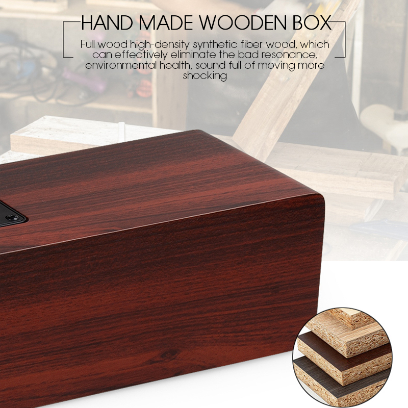 Legno Altoparlante Senza Fili del Bluetooth Portatile super basso casa Theater Soundbar oratore TV Subwoofer Bluetooth Colonna Altoparlanti