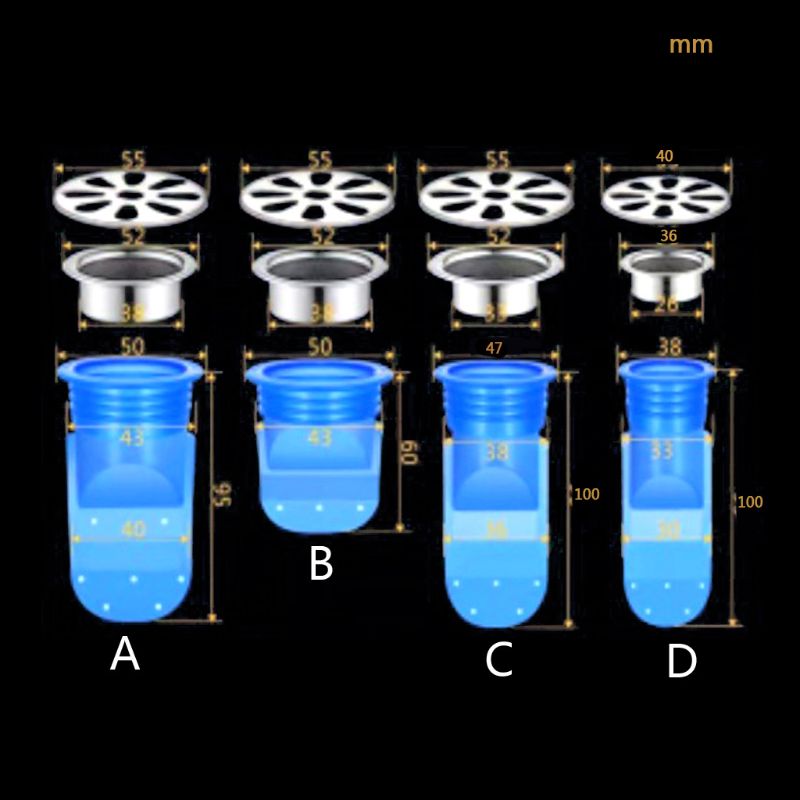 Drain Backflow Preventer One Way Valve for Pipes Tubes Bathroom Floor Drain Seal Whosale&amp