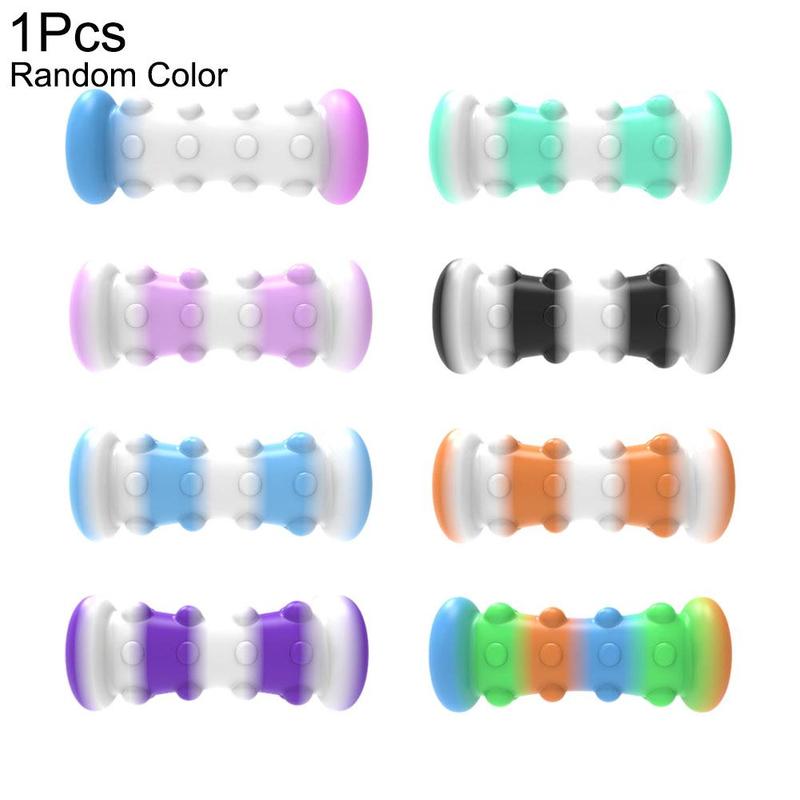 1pc colore Silicone pizzico palla 3d decompressione palla decompressione giocattolo rullo giocattolo palla bastone spremere Fascia O1n8: Default Title