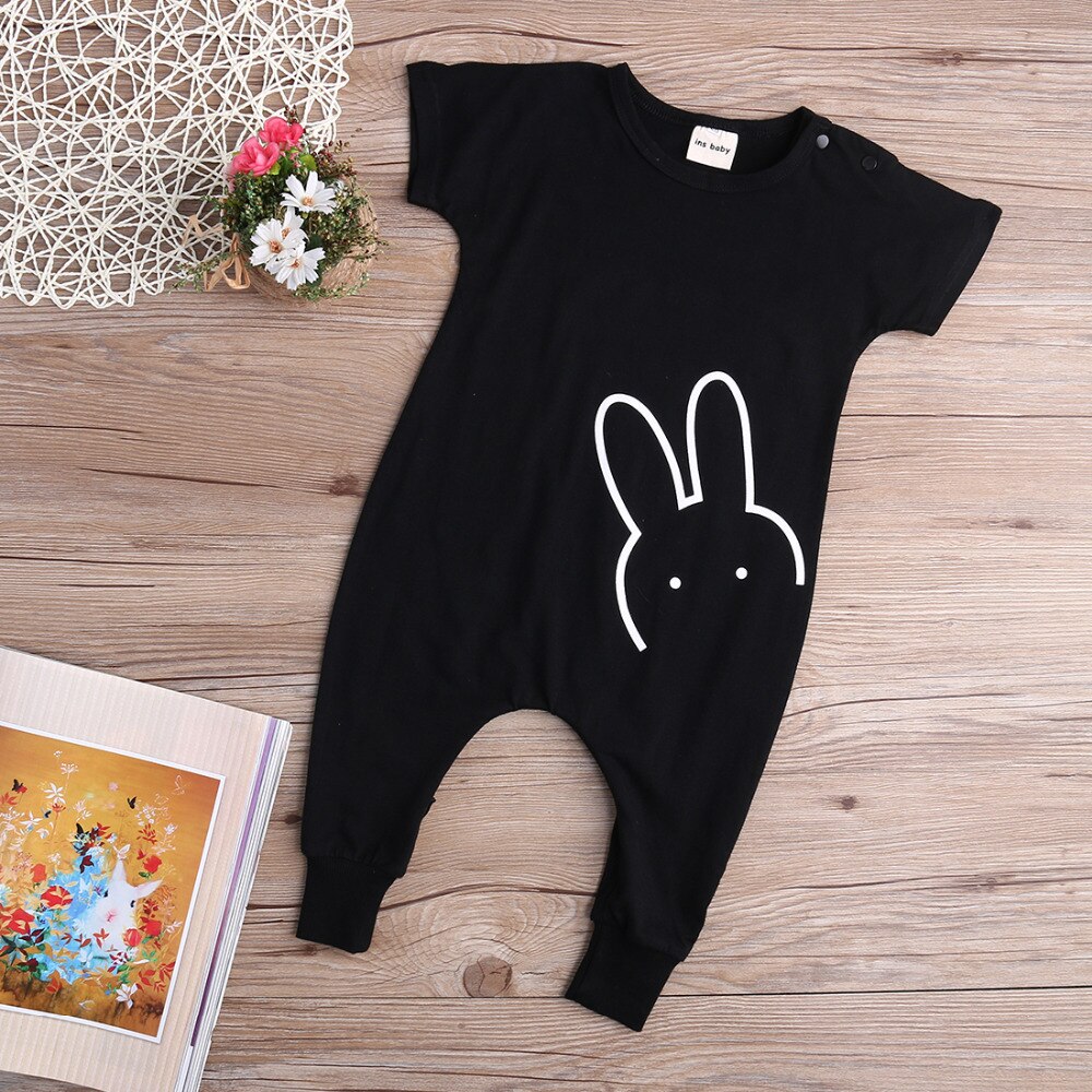 Summer Newborn Kids Baby Boy Girl Cotton Rabbit Romper Jumpsuit