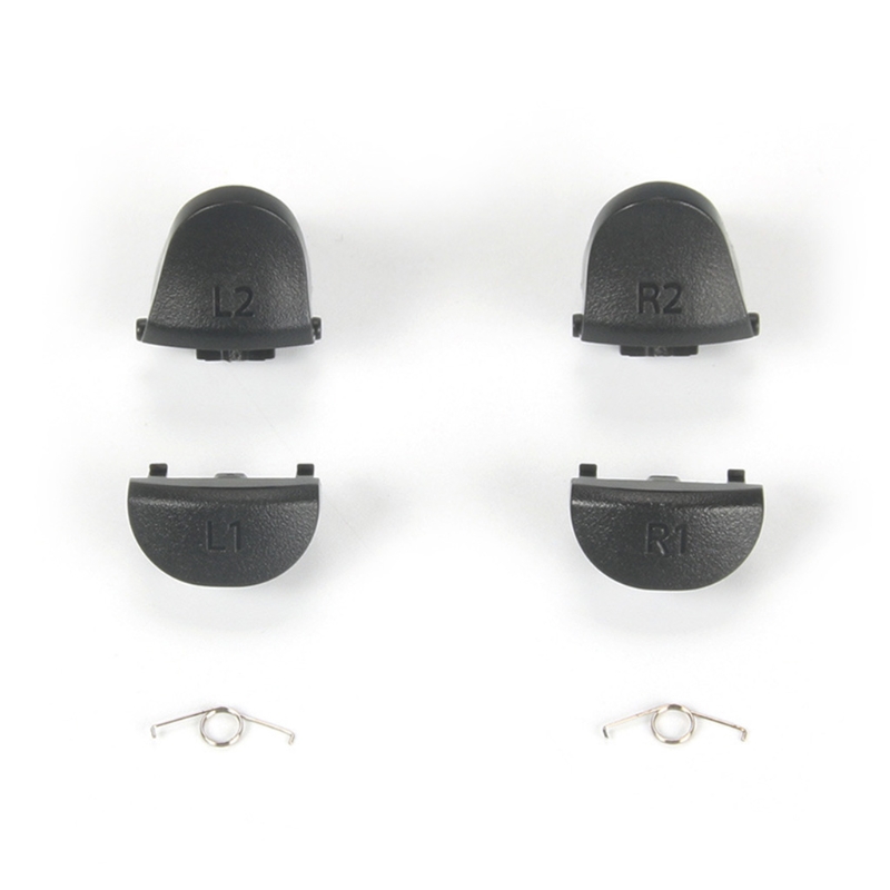 L1 r1 l2 r2 triggerknöpfe + federn für playstation 4 ps4 jdm -040 controller-gamepad-reparaturteile: Default Title