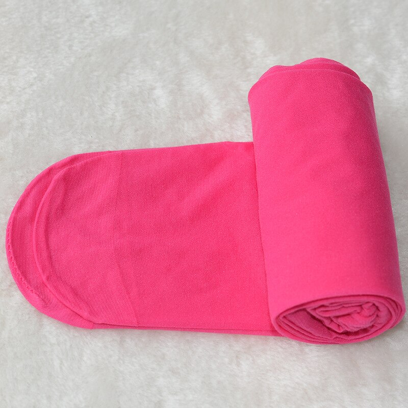 80-135cm dziecko dziecko pantynose lato cienki jedwab pończochy dziecko dzieci cukierkowe kolory jedwabne pończochy dziecko taniec biały 5 sztuk: 5 / M