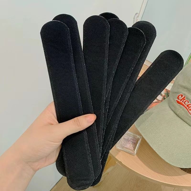 30 Uds sombrero pegatinas absorbentes de sudor mujeres hombres algodón Anti-suciedad cinturón deportivo tapa llanta cinta blanca Invisible sombrero tamaño reductor Liner Pad
