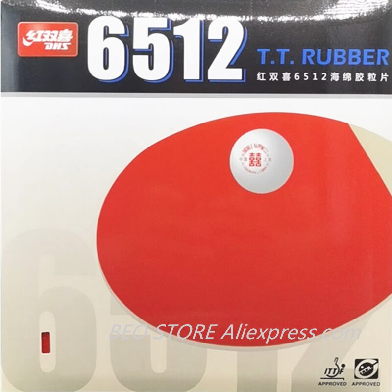 DHS 6512 Classic Table Tennis Rubber (Allround Type) Original DHS 6512 Ping Pong Sponge