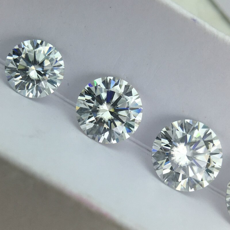 Round Brilliant Cut 6.5mm 1ct Carat D Color Moissanites Loose Stone Diamond Ring Jewelry Pendant Earrings Material