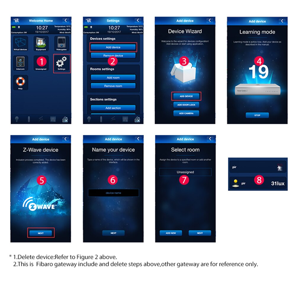 NEO COOLCAM NAS-PD01Z Z-wave Plus PIR Motion Sensor +Temperature Home Automation Z wave Alarm System Motion Sensor EU 868.4MHZ