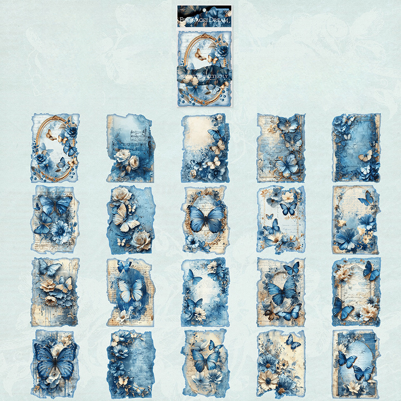 20 unids/pack estilo gótico Vintage oscuro decoración de colección de recortes Material papel perfecto para Collage diario artesanía suministros DIY: Gris claro