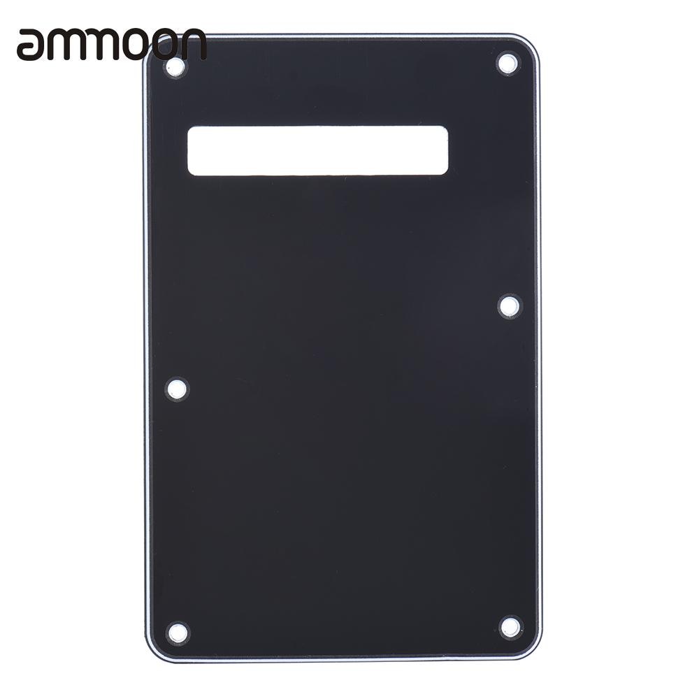 Pickguard Tremolo Cavity Cover Backplate Back Plate 3Ply for Stratocaster Modern Style Electric Guitar Black