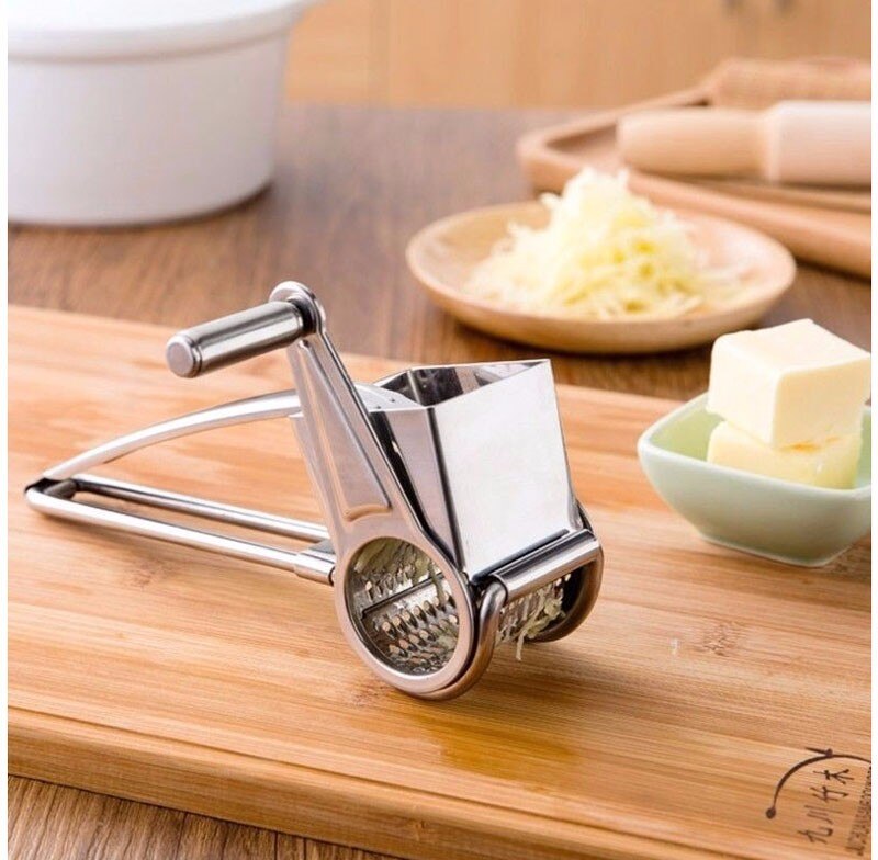 Rotary Cheese Grater Stainless Steel Cheese Slicer Kitchen Cheese Butter Cutter For Cake Chocolate Fondue Cooking Baking Tools
