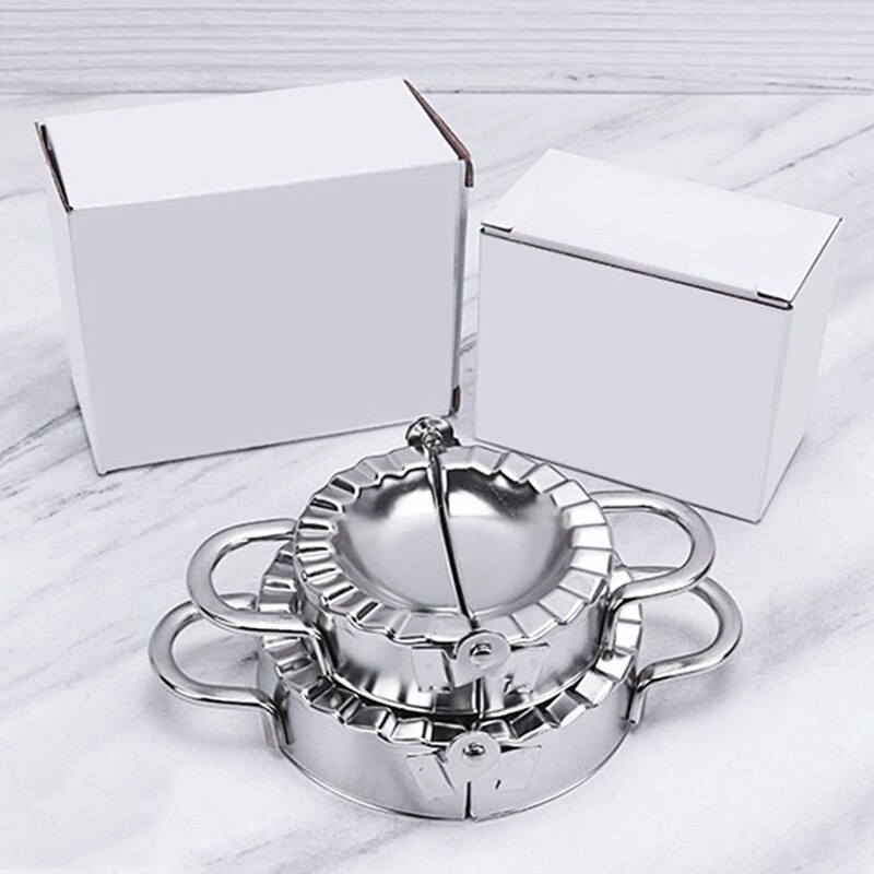 Stampo per polpette in acciaio inossidabile stampo per pasta piedino per alimenti cinesi Jiaozi creatore stampo per cottura stampo per pasticceria utensili da cucina