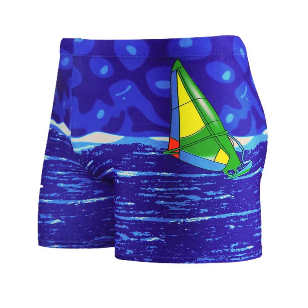 Strandbekleidung, tolle farbechte badehose mit feuermuster, atmungsaktive herren-badehose für den urlaub: Grün