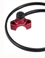 Bew Billet CNC Universal Engine Stop Start Kill Switch Button Dirt Bike ATV: Red