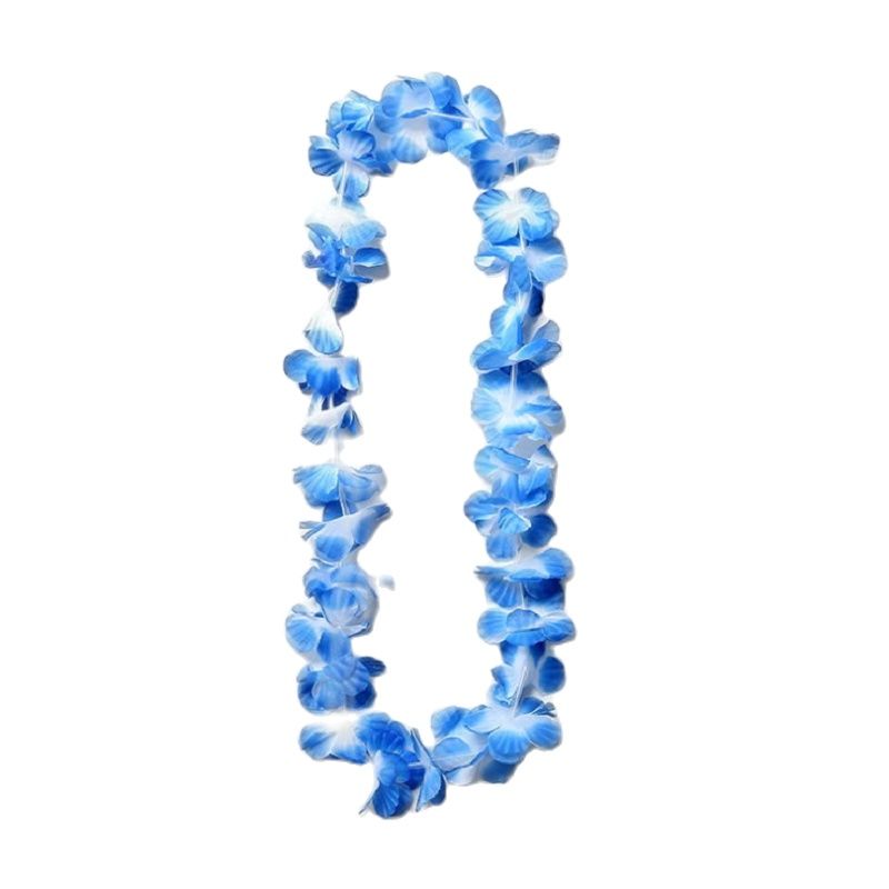 Hawai flower garland for Hawaiian party, Hawaiian necklace, Hawaiian floral decoration, fabric, 2 pcs/lot