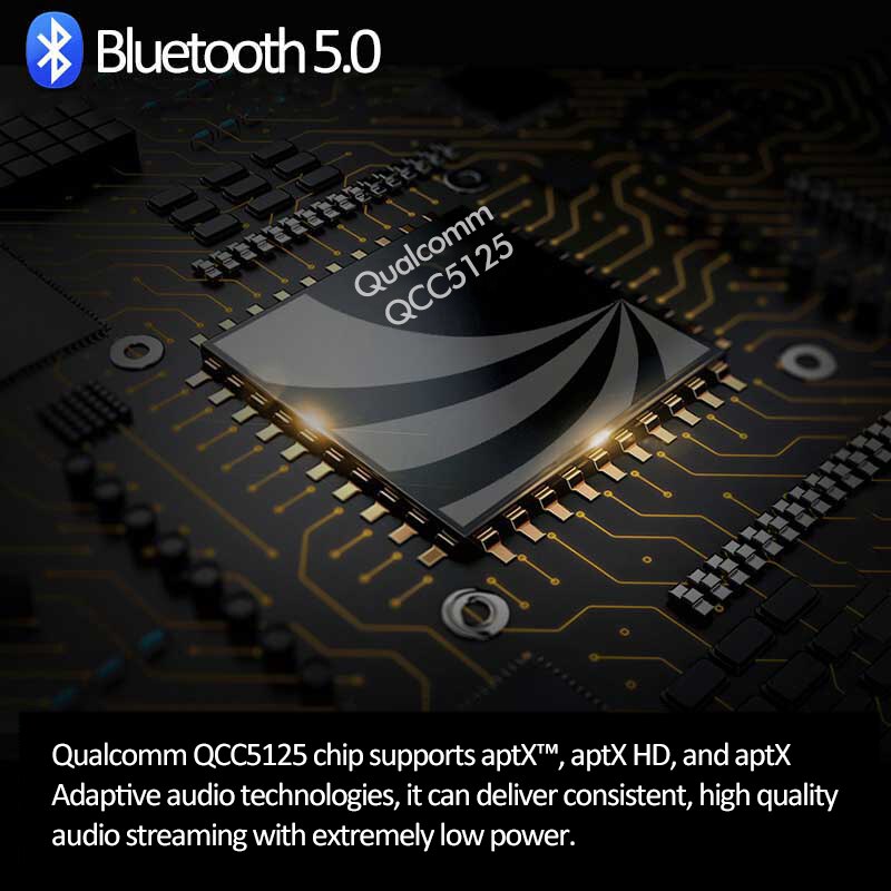 BT-50 aptX adaptatif Bluetooth 5.0 sport Bluetooth câble de mise à niveau AptxHD casque sans fil Mate QCC5125 puce pour KBEAR KS2 KB04