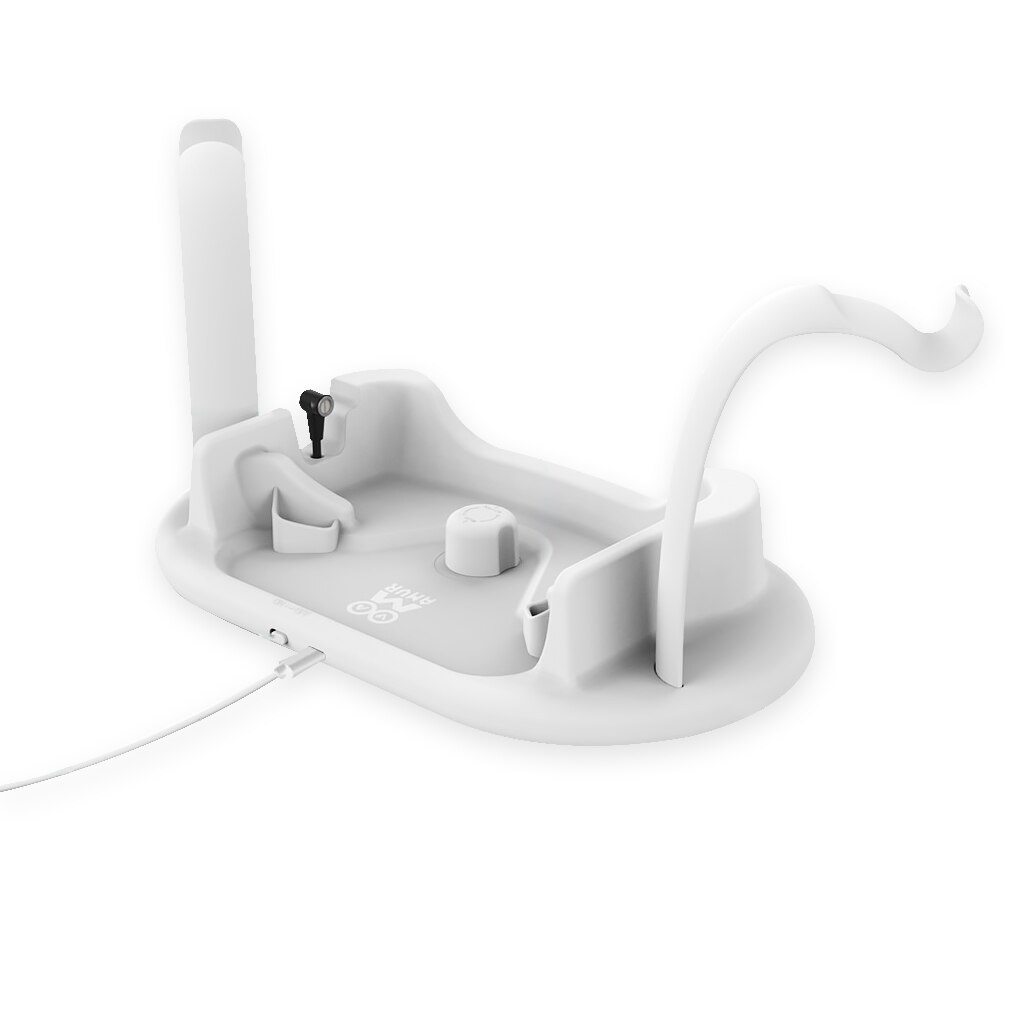 VR Headset Charging Station Display Dock Fast Speed Charger with Indicator Replacement for Oculus Quest 2 White: White