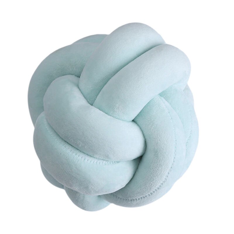 Oreiller rond et en forme de boule de Knau, nordique amusant, nœud Simple, à la , doux et solide, pour la maison, S09: G / 22cm dia