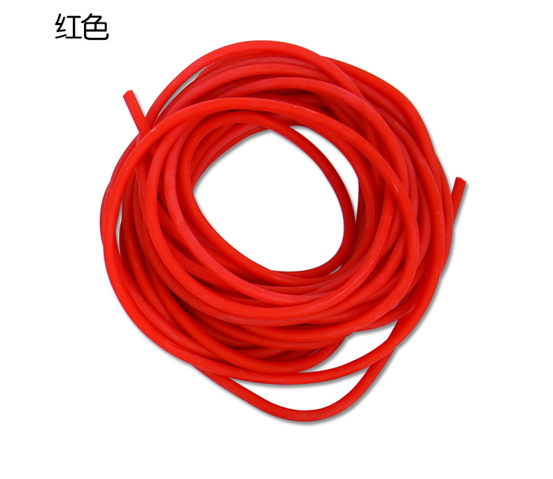 2mm Fishing Line Solid Elastic Rubber Fishing Rope Missed Rope Elastic Rope Tied Fishing Line Buffer Release Elastic Rubber Rope: red 20m