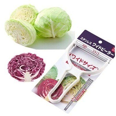 Japan Jumbo Edelstahl Kohl Reibe Schäler Salat ätherisches Reibe Gemüse Kartoffel Schäler Kohl Reibe Hobel Cutter