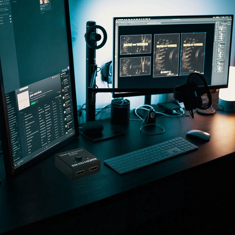 HDMI 2.0 Bi-Direction Switch 1080P 3D 4Kx2K HDMI Switcher 2X1 or 1X2 HDMI Splitter Switch for DVD HDTV PS3 PS4 NS Switch