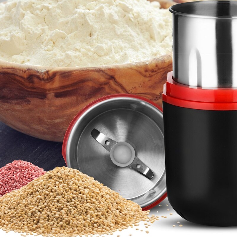 Multi Functional Electric Grinder Kitchen Food Ingredients Cereals and Grains Grinder Coffee Herbs Dry Grinding and Pulverizing