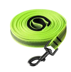 Trela longa para cães, 15m, 10m, 5m, 3m, 2m, grande, corda de chumbo para treinamento de animais de estimação, 2 3 5 metros, reflexiva, antiderrapante, linha preta, acessórios