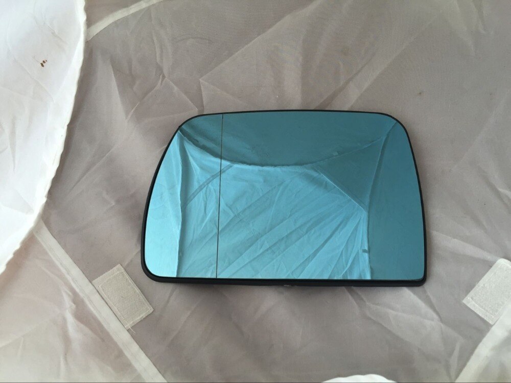 Linkerkant/OEM Deur Vleugel Spiegelglas Verwarmd Blauw Voor BMW X5 E53 1999-2006