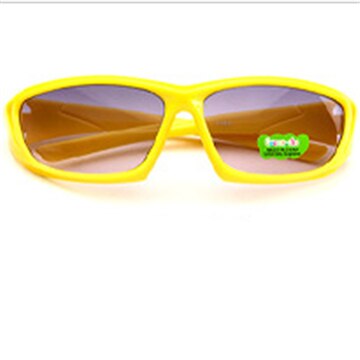 Mærke børns dejlige solbriller baby briller beskyttelse oculos de sol baby solbrille gilr solbrille: Gul