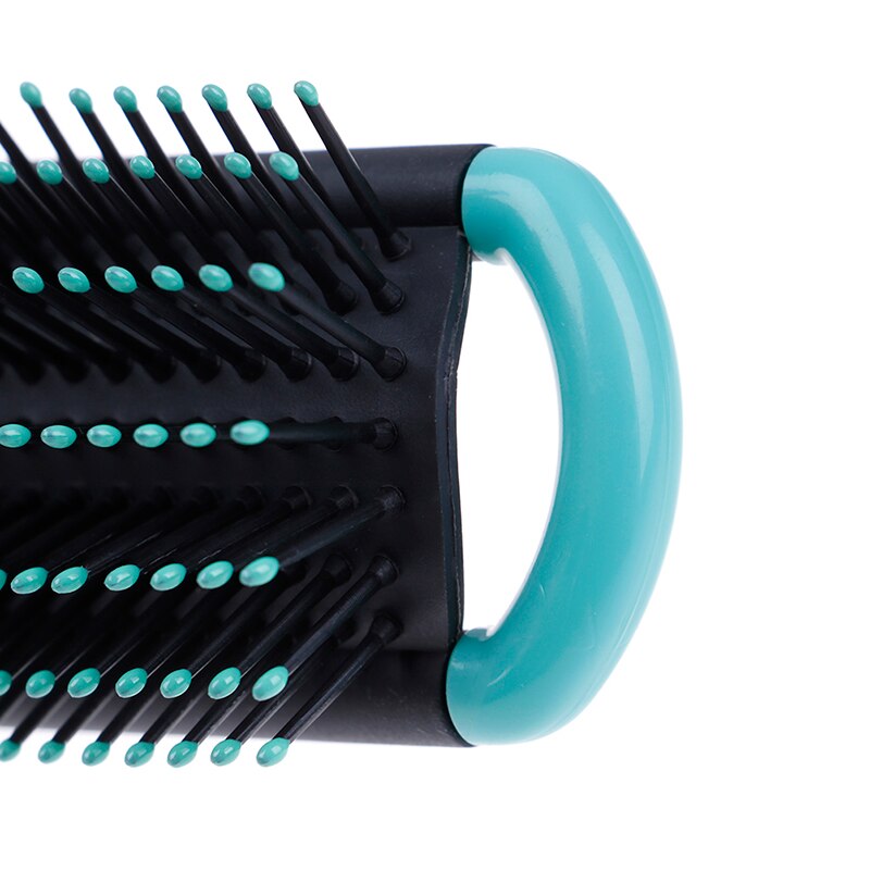 Brosse à cheveux pliante avec miroir poche compacte taille voyage voiture sac à main sac