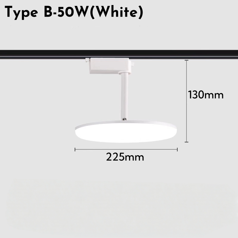 Ultradunne Ronde LED Spoor Licht 24W 36W 50W Draaibare Plafond Rail Lampen Foyer Kledingwinkel kantoor Indoor Vullen Spoor Verlichting