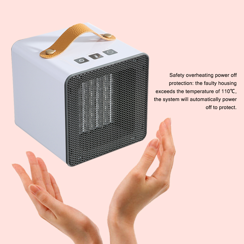 Mini Heater Home Small Heater Portable Desktop Warmer Warm Air Blower with Safety Overheating Power Off Protection Quick Heating