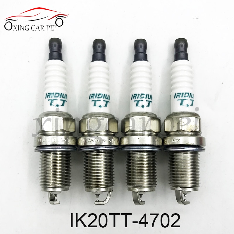 Bujía TT de iridio Dual, IK20TT 4702, IK16TT 4701, IKH16TT 4703, IKH20TT 4704, IXEH20TT, IXEH22TT 4712, para Honda, Nissan y Toyota, 4 Uds.
