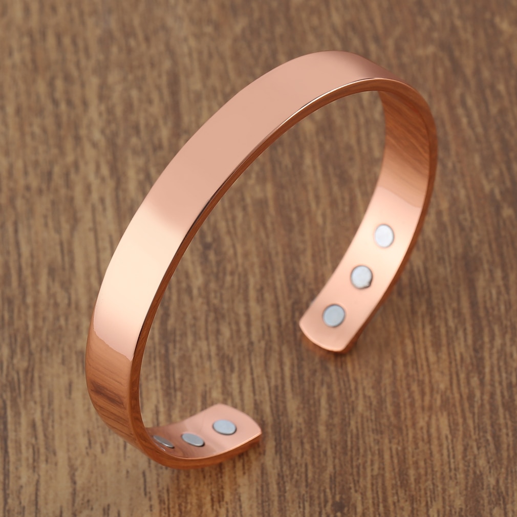 Lychee Magnetische Koperen Bangle Armband Healing Bio Therapie Artritis Pijn Manchet Armband Vrouwen Mannen Sieraden