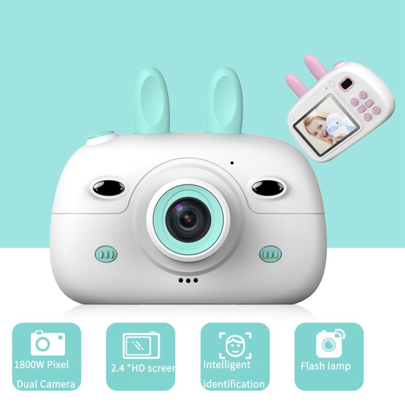 Children Mini Camera 2.4Inch Screen Display Front Rear Dual Cameras Kids Camera Digital Video Photo Camera Child Best