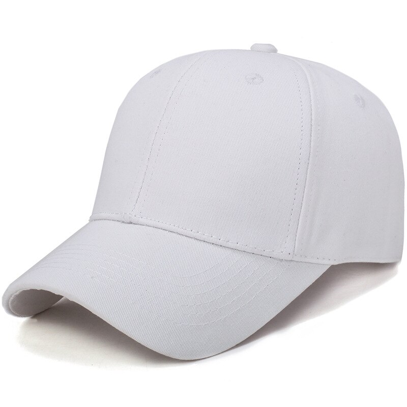 Frühling Baumwolle Kappe Baseball Caps Snapback Winter Hut Kappe Hip Hop Einbau Kappe Männer Frauen Kappe Outdoor Herbst Sommer Casual multicolor: White