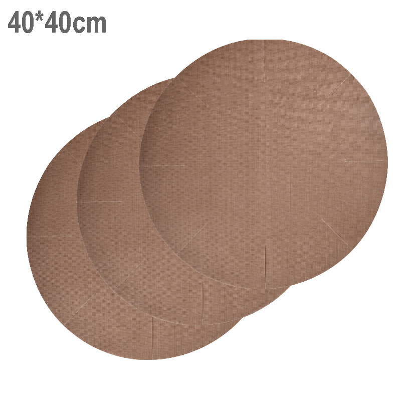 40 cm Ronde Non Stick Bakmat Herbruikbare Cake Liner Chiffon Cake Release Papier Bakvorm Vel Ontvormen Oven lade Papier: Chocolade