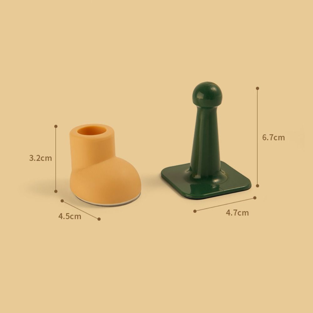 Silikon dörrstopp ljudlös icke-slagskyddande dörrhållare självhäftande hushållsdörrkollisionsanordning