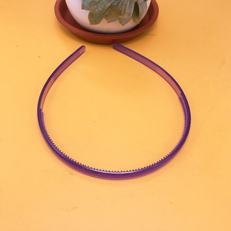 0,8 Cm Gewölbte Zahn Haar Bands 8mm Kunststoff Stirnband Kinder Haar Bands Weihnachten Kopf Schnalle Umwelt Freundliche Top Cuf: Transparent Purple